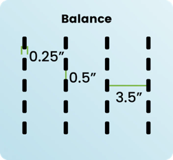 A balance scale is shown with the word " balance ".